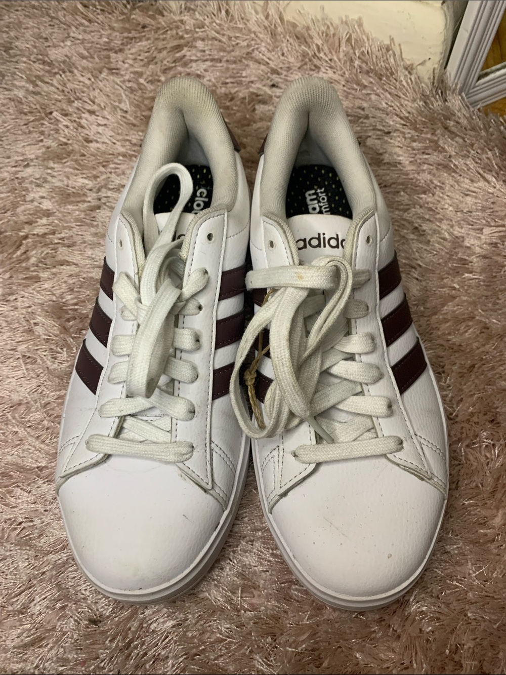 White and Brown Classic Adidas